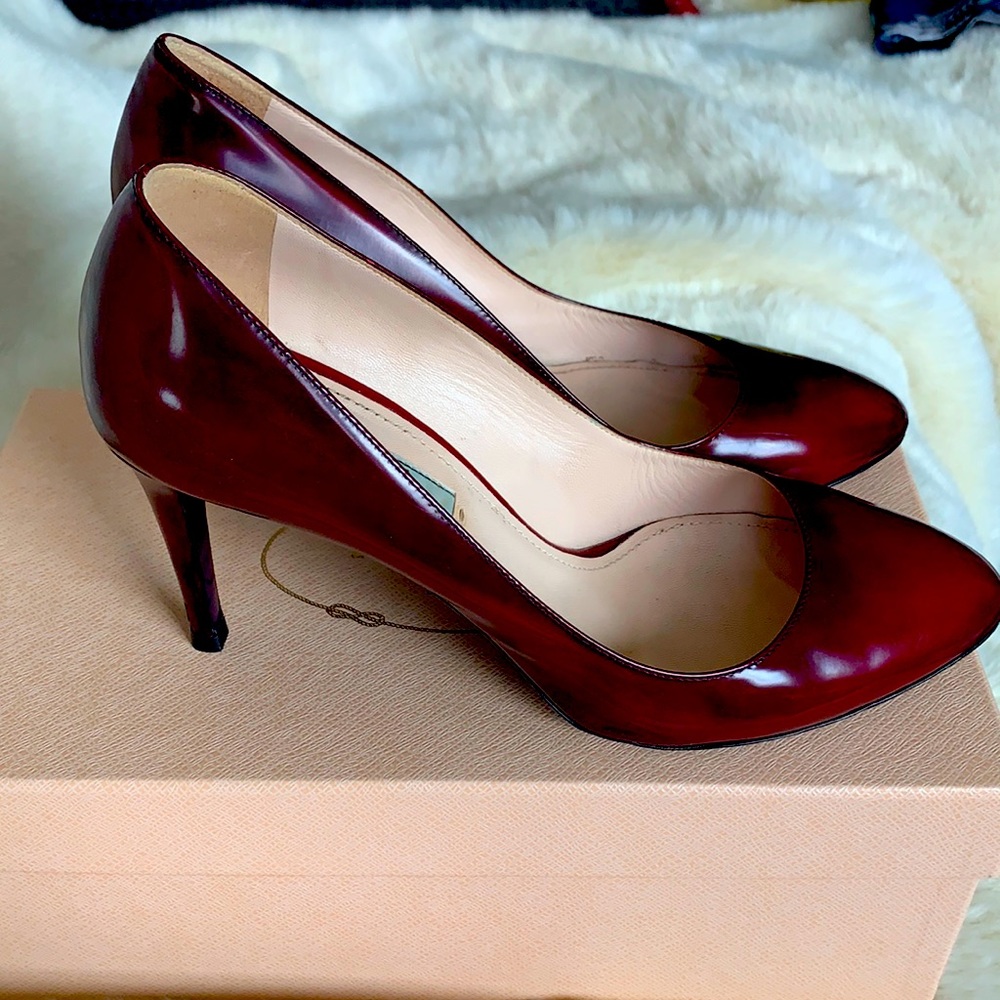 Prada dark red shoes